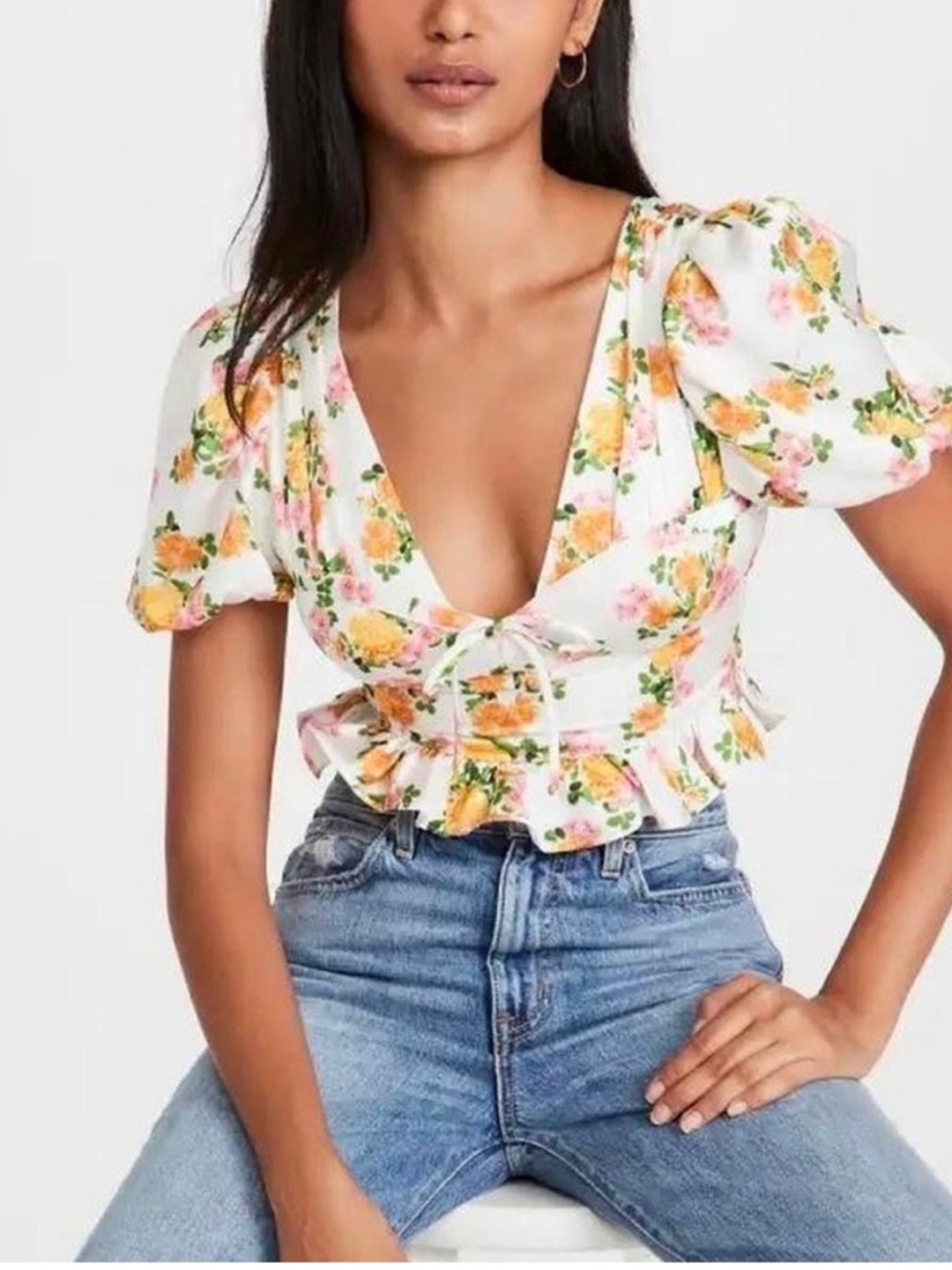 For Love & Lemons Emma Blouse